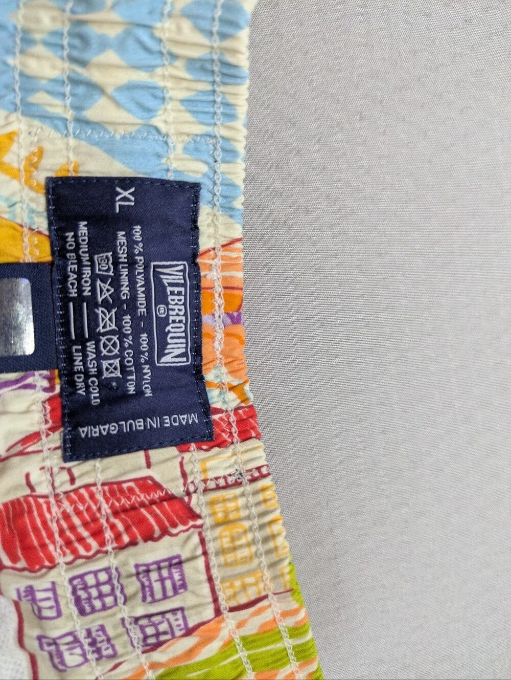 Vilebrequin Saint Tropez Les Plages Swim Trunks Men’s XL Swim Board Shorts Lined